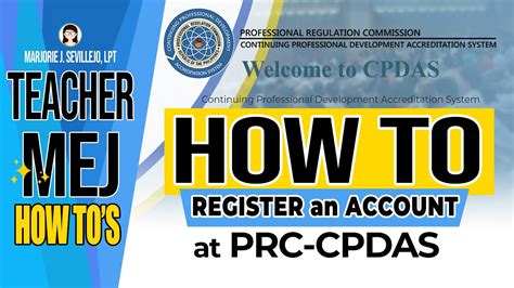 How To Register an Account in CPDAS .